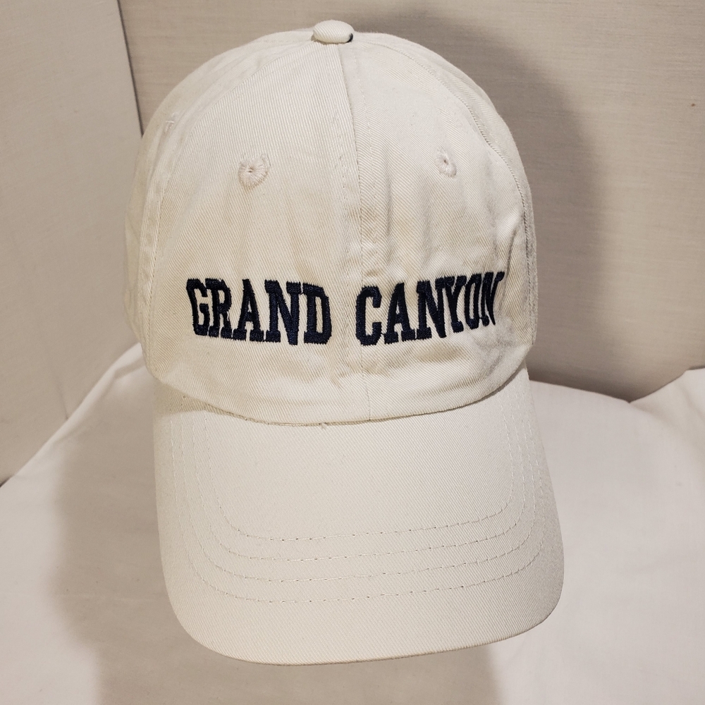 Fahrenheit Cream Baseball Cap Embroidered Grand Canyon Slide Adjustment Cotton